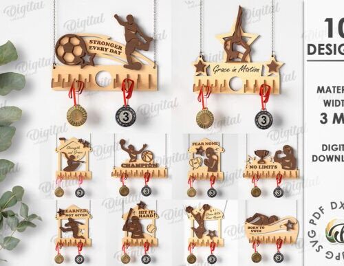 Paquete de porta medallas