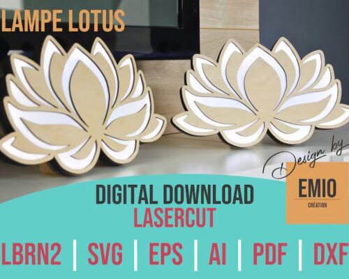 Lámpara de flor de loto
