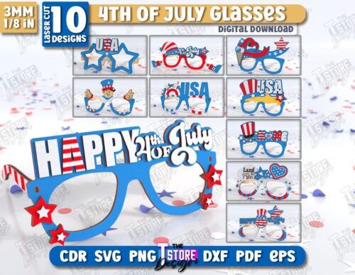 Paquete de gafas del 4 de julio
