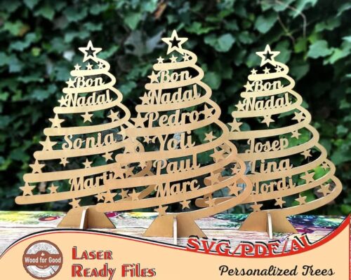 Árbol Navideño Personalizado para corte láser CNC Hogar Decoración