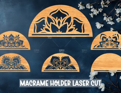 6 soportes de macramé