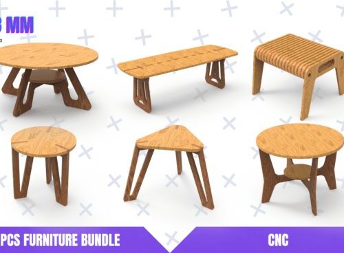 7 mesas de madera diferentes para CNC con diseños decorativos para hogar