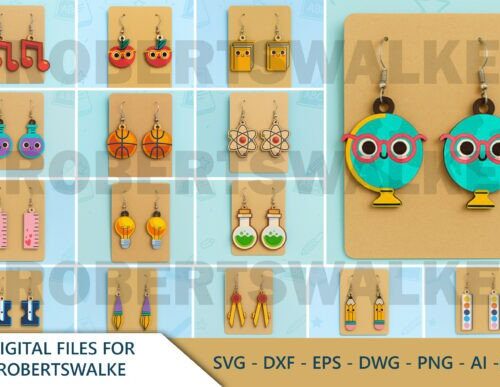 Paquete pendientes para corte láser Halloween
