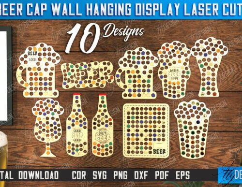 Tablero MDF para Día del Padre con diseño para corte láser CNC