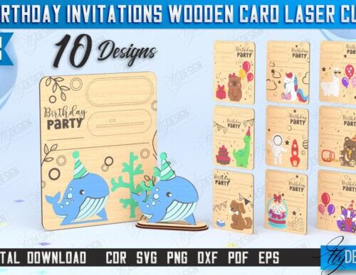Paquete de invitaciones de cumpleaños