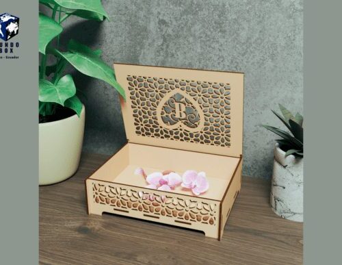 Caja Corazón Con Letra Personalizable