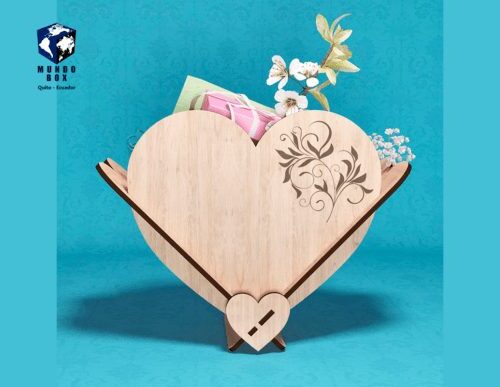 Caja O Canasta Corazón