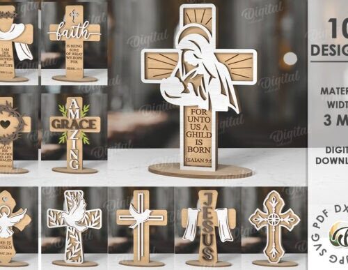 Paquete de cruces cristianas