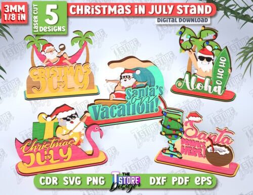 Set de soportes para Navidad en julio