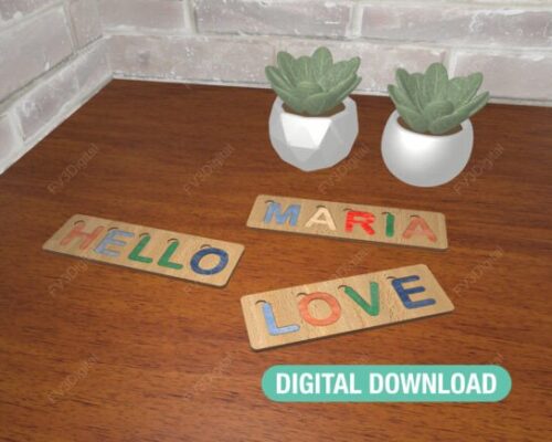 Rompecabezas con nombre personalizado