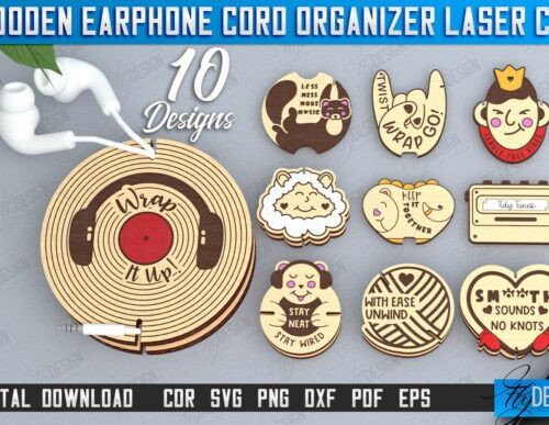 Organizador de cables para auriculares