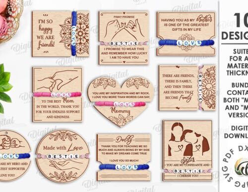 Paquete de porta pulseras familiares