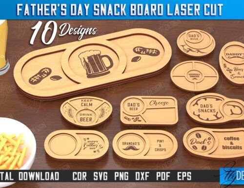 Paquete de tablas de refrigerios para el Día del Padre