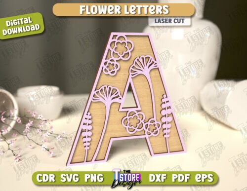 Letras de flores