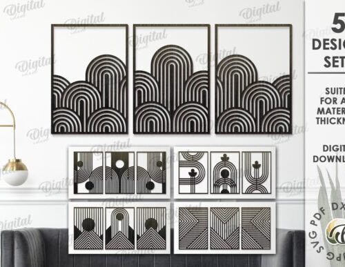 Conjuntos de arte de pared geométrico