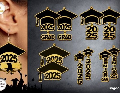 Paquete de aretes de graduación