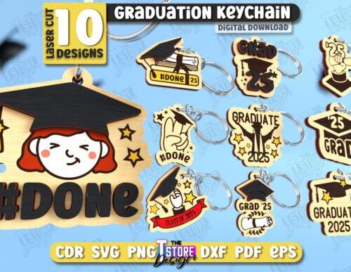 Paquete de llaveros de graduación