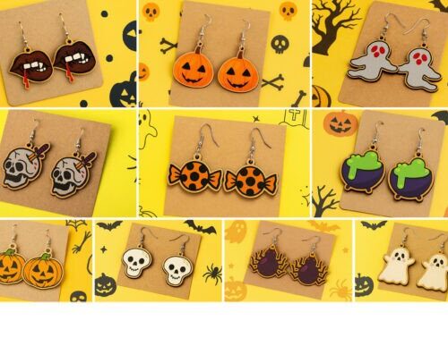 Pendientes Halloween para corte láser y CNC