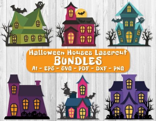 Tablero MDF Negro Halloween para corte láser y CNC