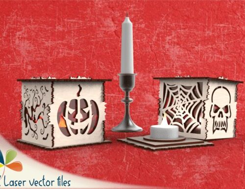 Diseño Halloween para corte láser y CNC, ideal para decoración