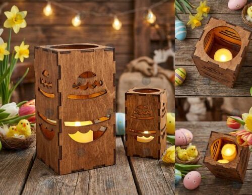 Linterna de huevo de Pascua para corte láser y CNC