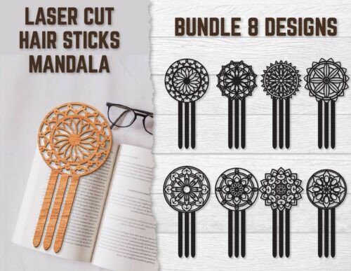 Palitos para el cabello Mandala
