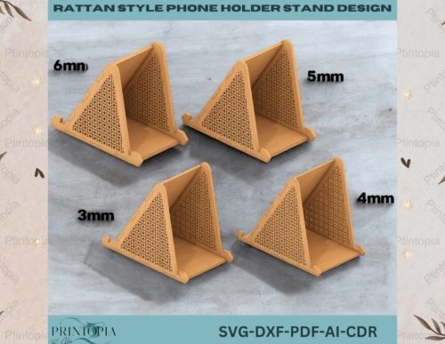 Soporte para teléfono — Diseño para corte láser y CNC | Montaje rápido y estable