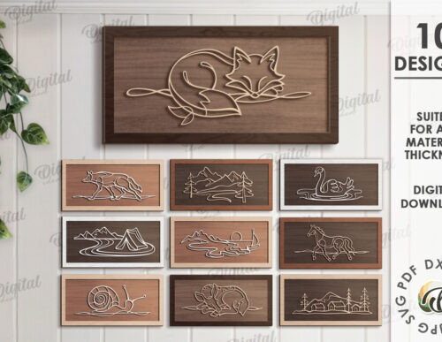 Paquete de decoración de arte lineal