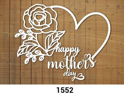 Corazón floral del Día de la Madre