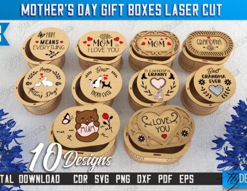 Paquete de cajas de regalo para el Día de la Madre