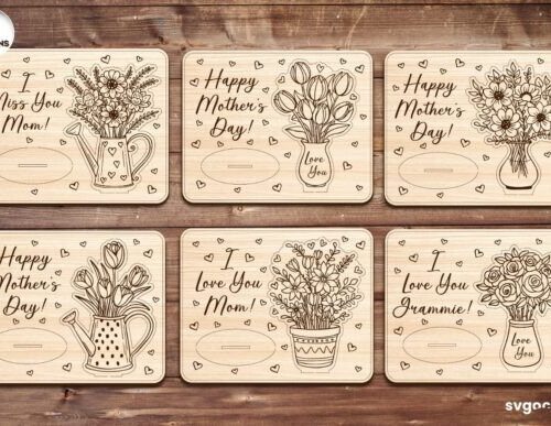 Paquete de tarjetas desplegables para el Día de la Madre