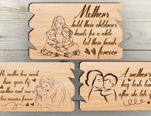Letrero Día de la Madre para corte láser y CNC — Personalizable (A3)