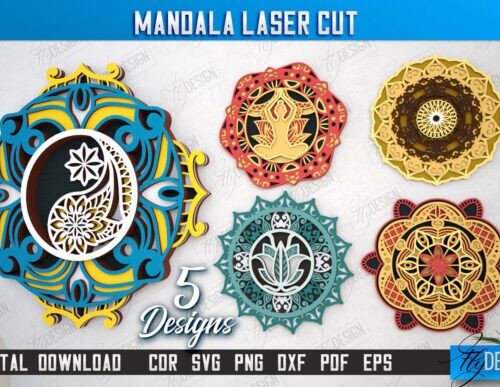 Paquete de mandalas multicapa