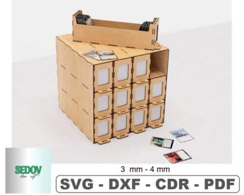 Caja organizadora para tarjetas