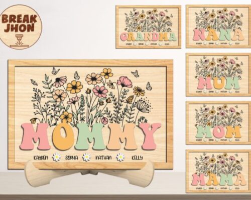 Letrero de jardín personalizado para el Día de la Madre