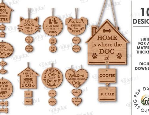 Paquete de decoraciones personalizadas para mascotas