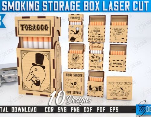 Caja de almacenamiento para artículos para fumar
