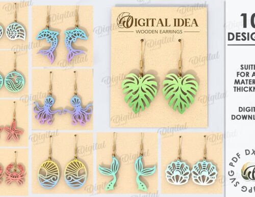 Paquete de pendientes colgantes de verano