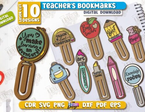 Paquete de marcapáginas para profesores