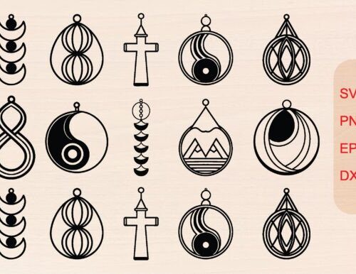 Paquete de pendientes de moda
