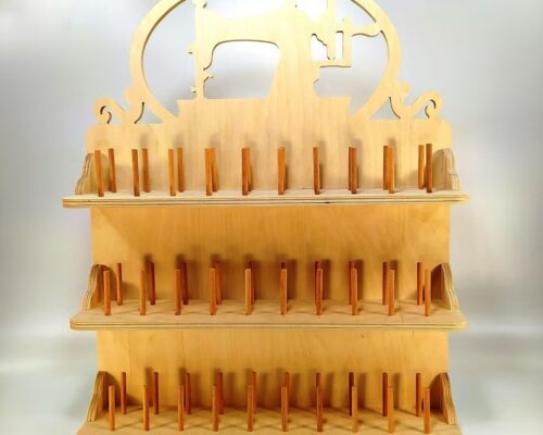 Soporte para bobinas de hilo para corte láser y CNC, perfecto para manualidades