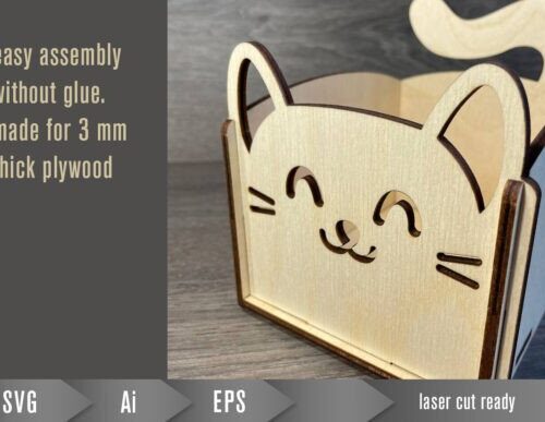 Caja para golosinas de gatos