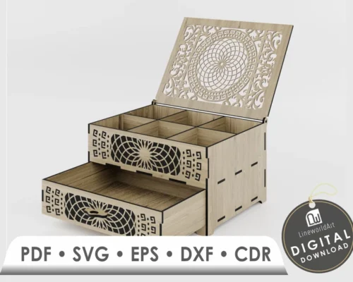 Caja de joyería con cajones