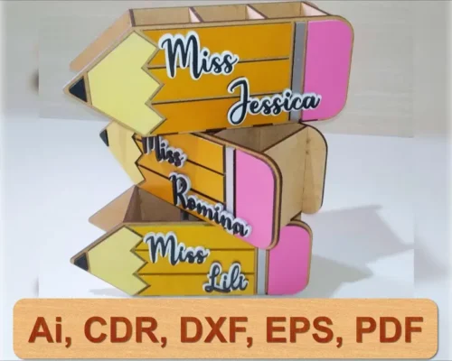 Portalápices con forma de lápiz