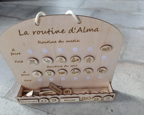 Cuadro de rutinas para niños