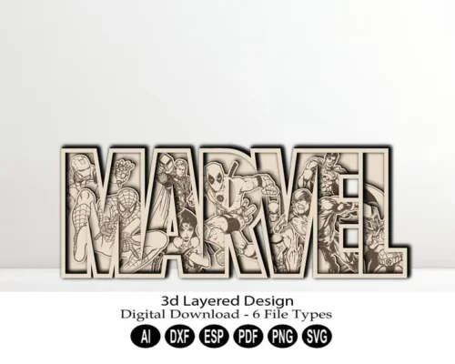 Superheroe Marvel 3D