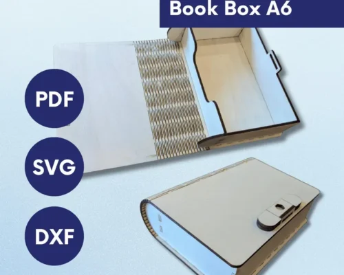 Caja decorativa A3 para corte láser CNC, ideal para manualidades y diseño