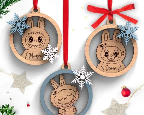 Adorno navideño personalizado para corte láser y CNC Navidad